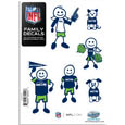 Seattle Seahawks Family Decal Set Small